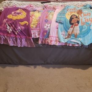 Bundle of Princesses PJ's Sz 5/6
